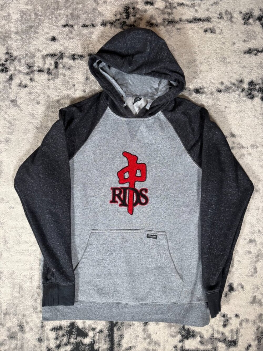 Y2K Red Dragon RDS Skateboard Logo Hoodie
